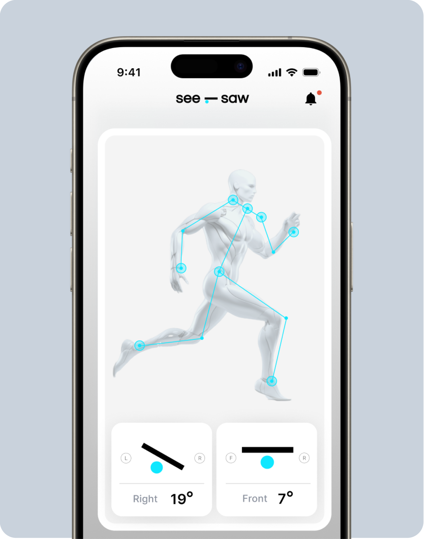 Main Screen Live Posture Tracking